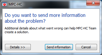 Send more info dialog